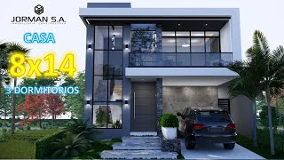 House Design | Modern House Design | 8x14m 2 Storey | 3 Bedrooms