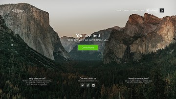 Web Design Speed Art - 404 error page Yosemite