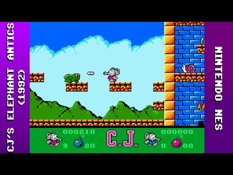 CJ's Elephant Antics Longplay (NES) [QHD]