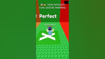 (SEIZURE WARNING) 😱👑 I WON DIFFICULTY FLING #shorts  #difficultyfling