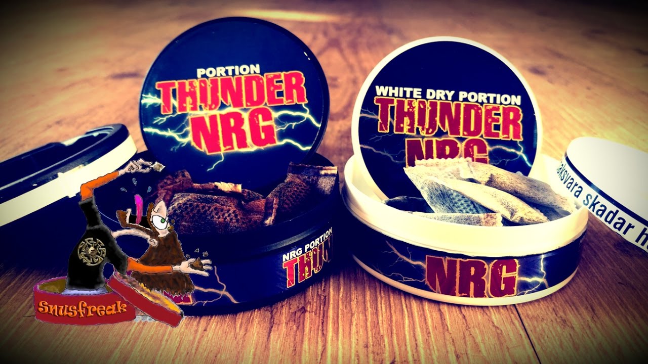 Thunder NRG white dry -  normal I Snusfreak.com