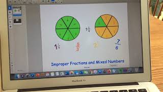 VFP SMART Notebook Game Activity for Improper Fractions and Mixed Numbers screenshot 4