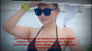 5 photo sexi ala sassha carissa saat di pantai