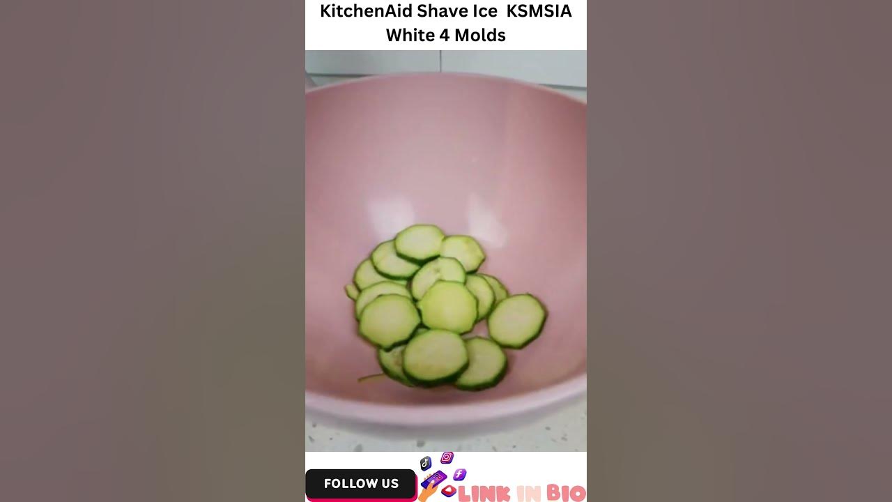  KitchenAid Shave Ice Attachment, KSMSIA, White, 4 Molds :  Everything Else