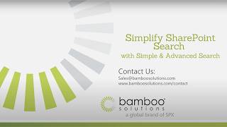 Simplify SharePoint with Simple & Advanced Search