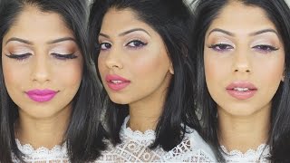 Easy Spring Makeup! Glowing Eyes and Skin with 3 Lip options!