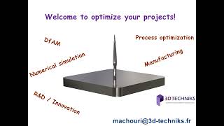 Optimization and simulation of additive manufacturing / 3D printing. Orthopedic applications