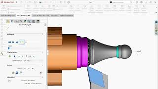 Turning a Chess Pawn in SolidWorks CAM  G Code Simulation