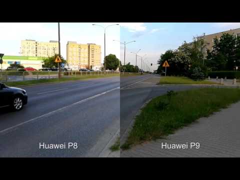 Huawei P8 vs Huawei P9 - porównanie wideo Full HD w dzień