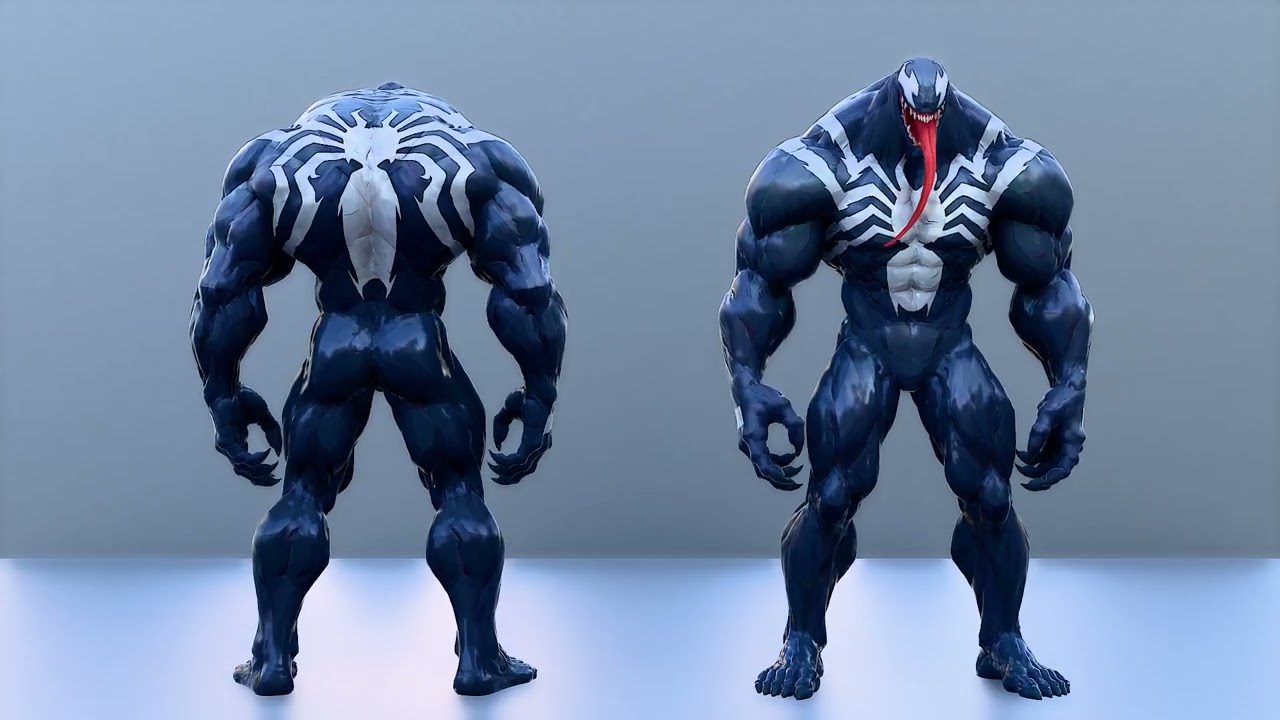 Venom-Inspired Idle Animation Loop