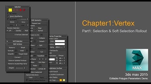 3DS MAX 2015 Editable Polygon Parameters Demo_Chapter1_Part1