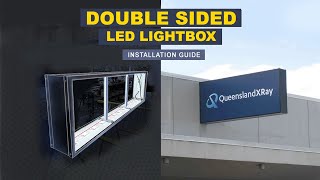 ★INSTALLATION GUIDE★ DOUBLE SIDED LED LIGHTBOX