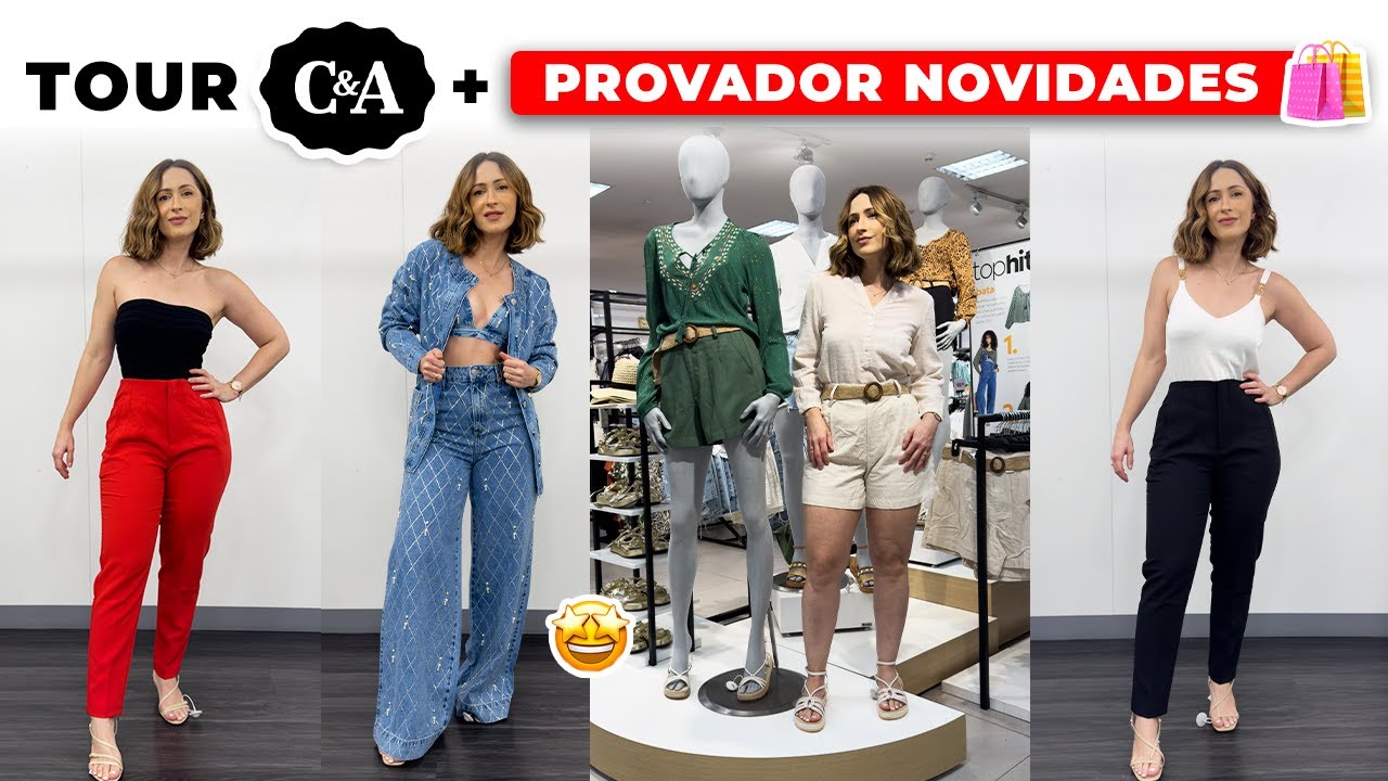TOUR C&A LOJA FECHADA + PROVADOR - ENCONTREI A CALÇA DA ZARA