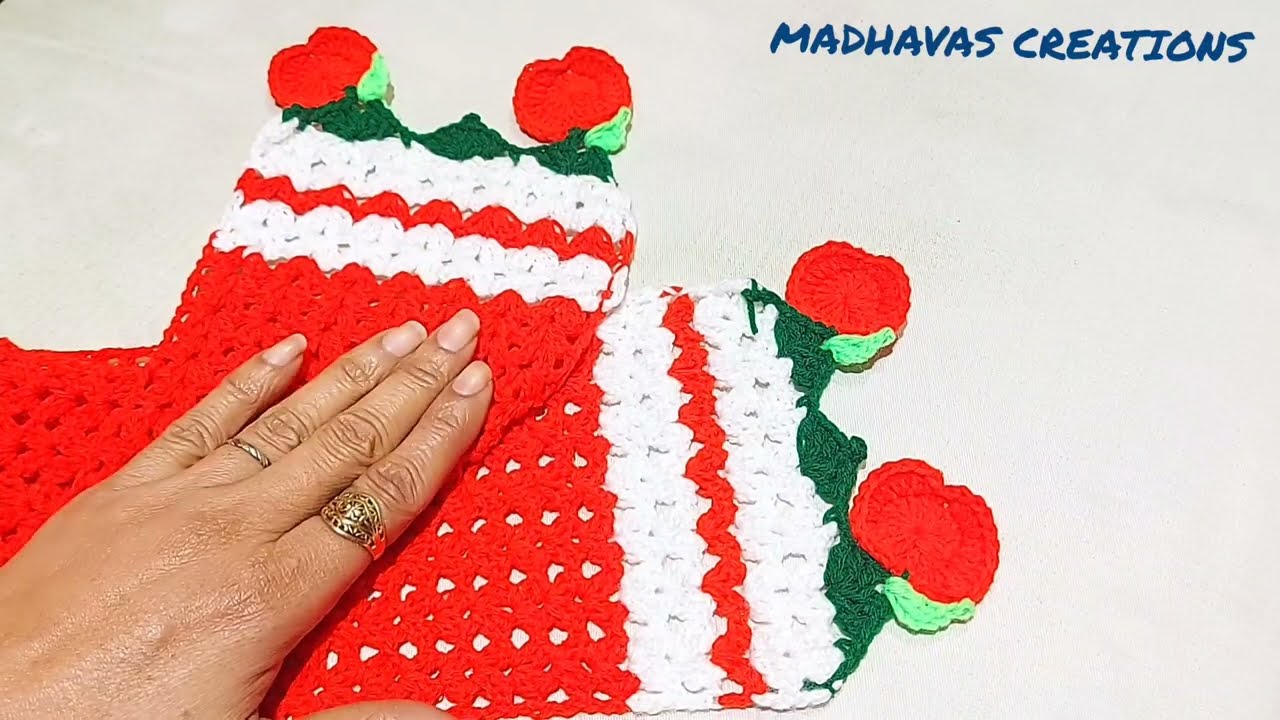 Crochet shawl for Radha Rani / राधारानी का शाल / dress matching shawl for Radharani #yugaljodidress