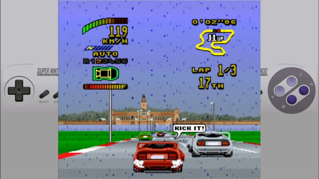 Race #55 - Madrid Spain - Top Gear 2 (SNES)