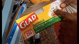 Shrink Wrap With Glad Sandwich Bags