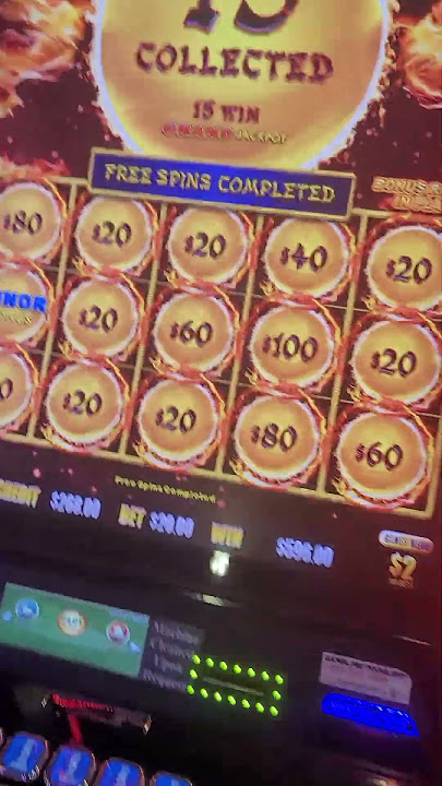 dragon link grand jackpot  total win 15k 