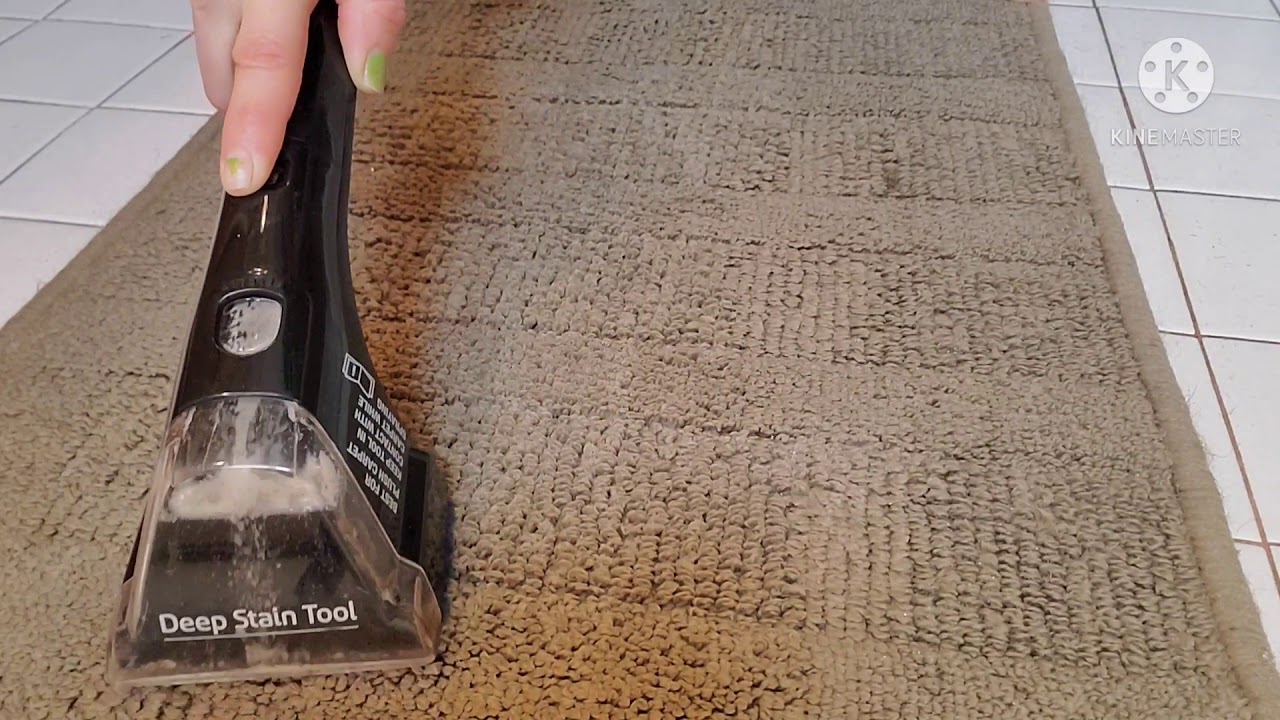 Soapy rug scrubbing and dirt extraction 