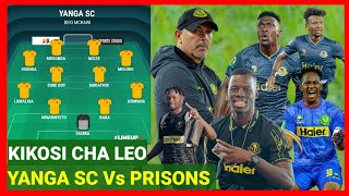 HIKI HAPA KIKOSI CHA LEO CHA YANGA KINACHOANZA Vs TANZANIA PRISONS,MUSONDA, MAYAELE,AZIZI KI,KISINDA HIKI HAPA KIKOSI CHA LEO CHA YANGA KINACHOANZA Vs TANZANIA PRISONS,MUSONDA, MAYAELE,AZIZI KI,KISINDA