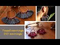 Tassel earrings | #DIY earrings | Earrings ideas | Thread earrings | Earrings at home