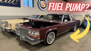 HOW TO 1985 Cadillac Fleetwood Brougham fuel pump replacement + New inventory sneak peak!