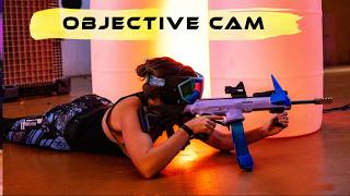 [OBJECTIVE CAM] Full Match Kathryn Vs. Emily NERF WAR