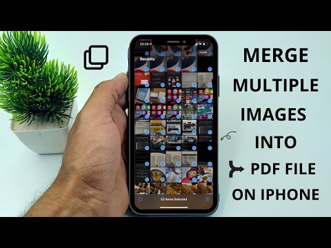 How to Merge Multiple Images into a PDF File on iPhone