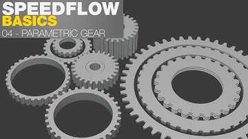 Speedflow basics - 04 - Parametric Gear - Blender 2.8