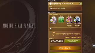 [Mobius Final Fantasy Ring of Braves] Ultimate Hero Tag Team Match: 5☆ Lightning & Y'shtola X