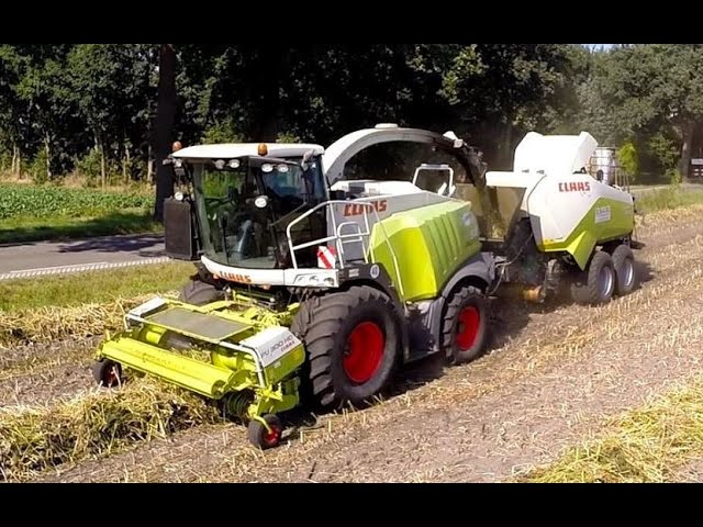 タカキタ／コンビラップマシーンVCW1621W 牧草収穫 - YouTube