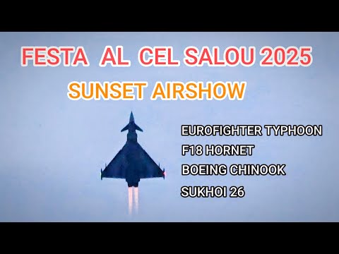 Festa al cel Salou 2025 entrenamientos  SUNSET AIRSHOW