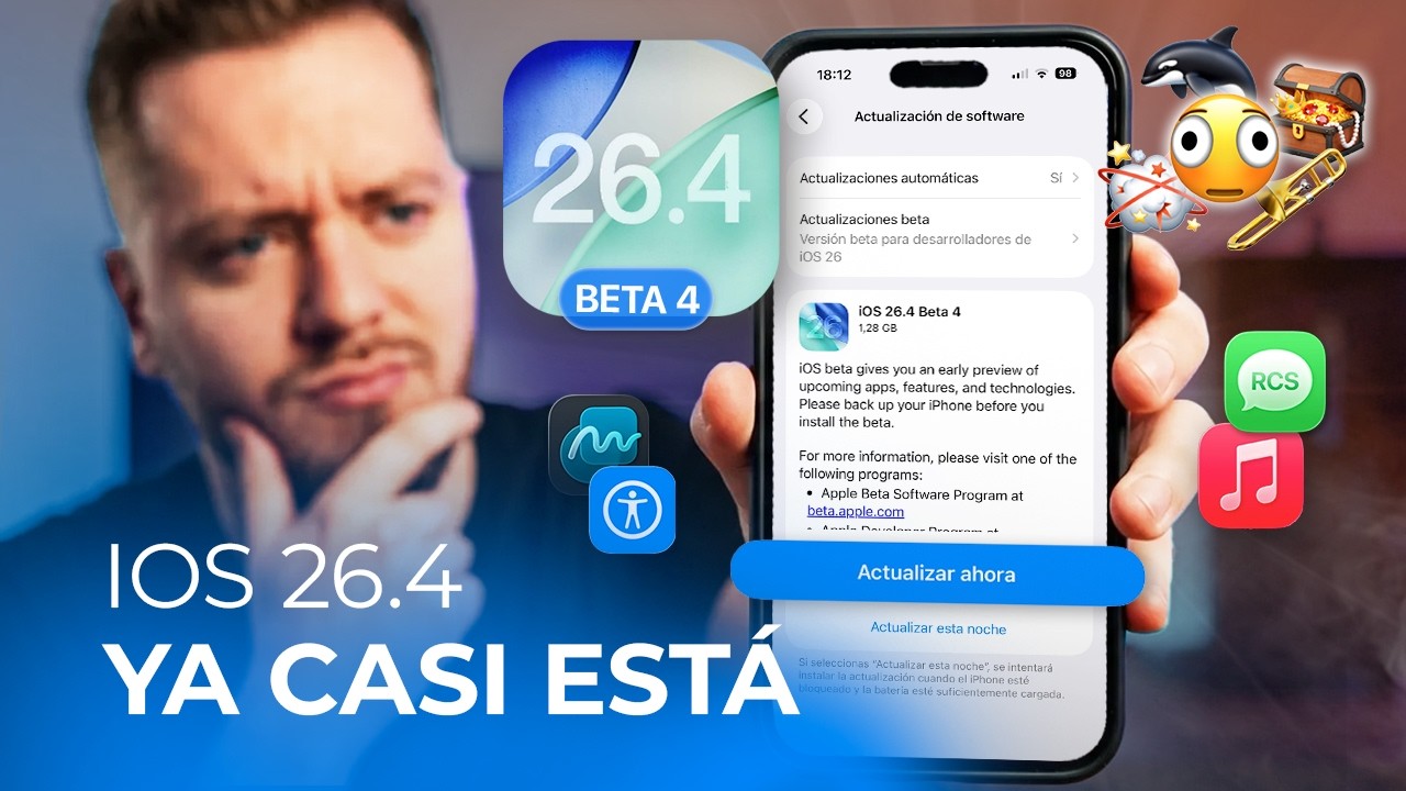 iOS 26.4 Beta 4: la ÚLTIMA BETA antes de la versión final - YouTube