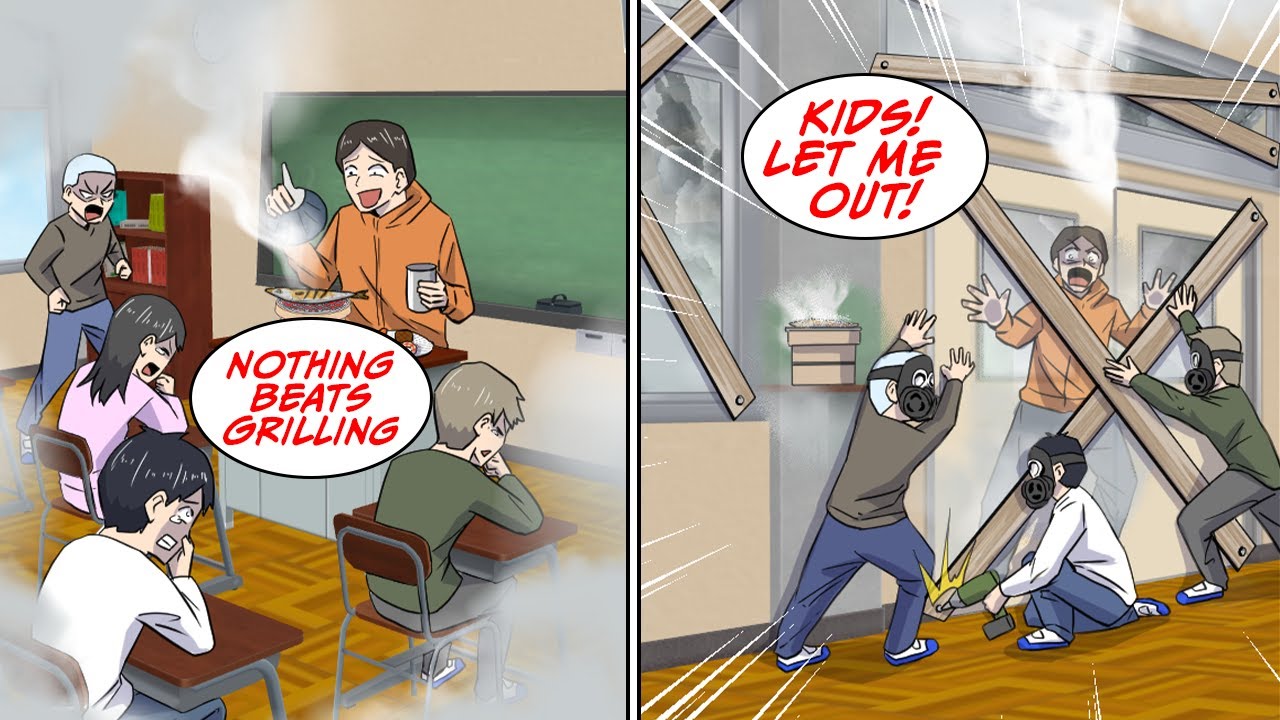 The teacher would have BBQ’s in class and we got fed up [Manga Dub]