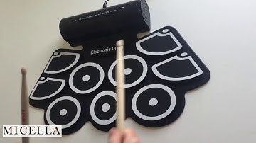 Portable 9 Beat Roll up Electronic Drum Pad