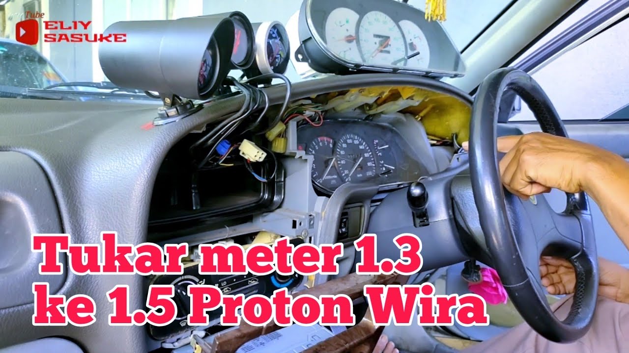 Tukar meter kereta 1.3 ke 1.5 Proton wira aeroback wayar meter rpm