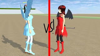 Angel Girl Vs Devil Girl Sakura School Simulator Fight