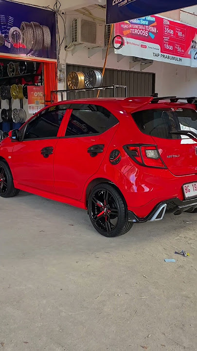 HONDA BRIO PAKAI VELG HSR RING 17 #honda #briosatya #brio #briomodifikasi #hsrwheel