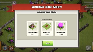 Clash Of Clans - 😃 major upgrades, elixir collector, elixir storage level 9, army camp level 5