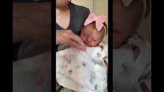 Sleepy Mia 🤍#rebornbaby #realisticbaby #newborn #babyroutine #babyasmr #shorts #viral #fyp