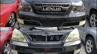 Lexus GX470 Front Grill & Headlight Housing Swap Removals & Installations!