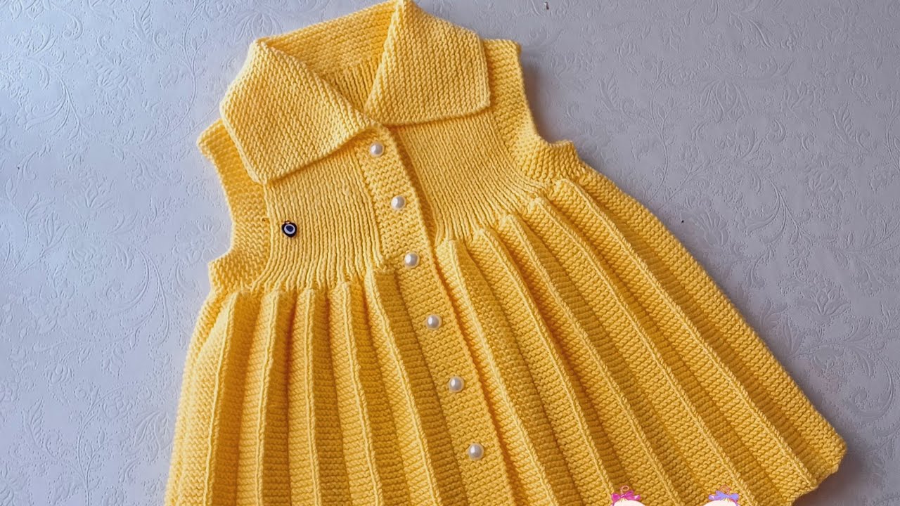 🎀 Akordion Modeli Elbise Yapimi 3 yaş #crochet #knittig #bebekörgüleri