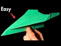 HOW to make a fast paper airplane that flies far - origami plane rocket [GUNAR 2]