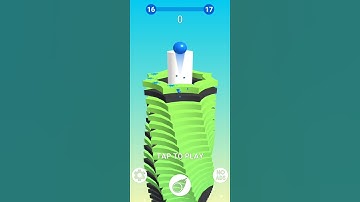 Stack Ball (game) Level=16-17  #stgaming #games #shorts