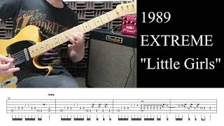 (TAB) EXTREME #1  &quot;Litte Girls&quot; Nuno Bettencourt  - Guitar Riff