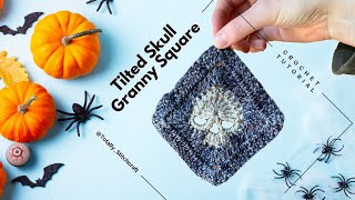 How to Crochet a Diamond Skull Granny Square | Full Crochet Tutorial & FREE Pattern PDF