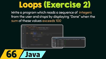 Loops in Java (Exercise 2)