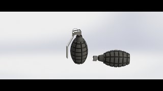 hand bomb assembly - solidworks tutorial