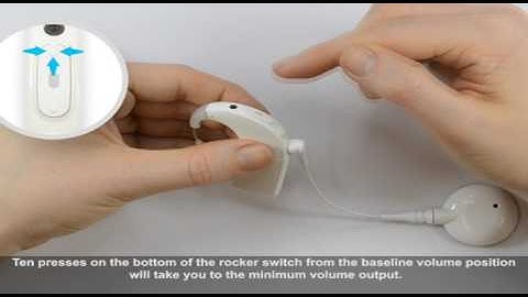 Using the Volume Control on the Naída CI [English Subtitles]