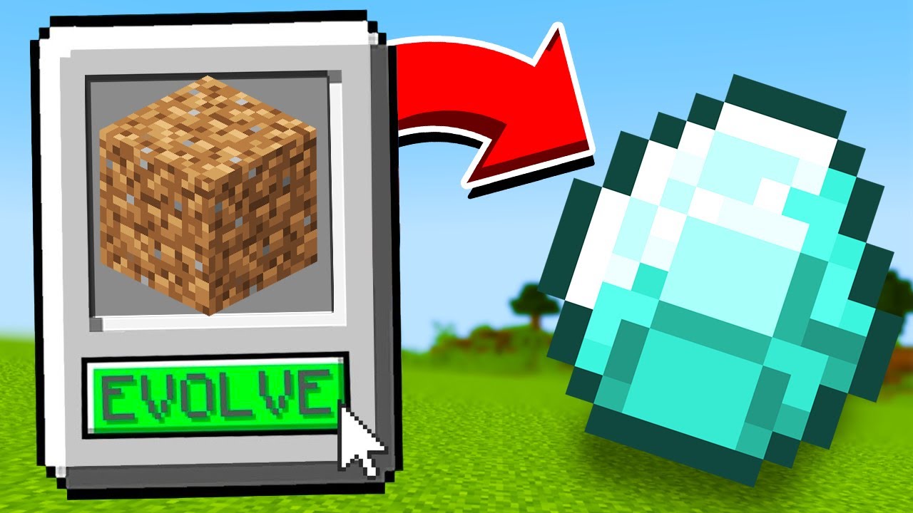 Minecraft But you can EVOLVE Items 