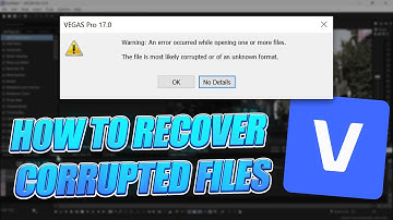 How to ACTUALLY Recover Courrupted Files in Sony Vegas Pro (Quick Tutorial)